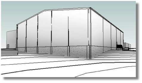 Dynasty Volleyball Academy - Proposed view from Northwest Dynasty Volleyball Academy - Proposed view from Northwest